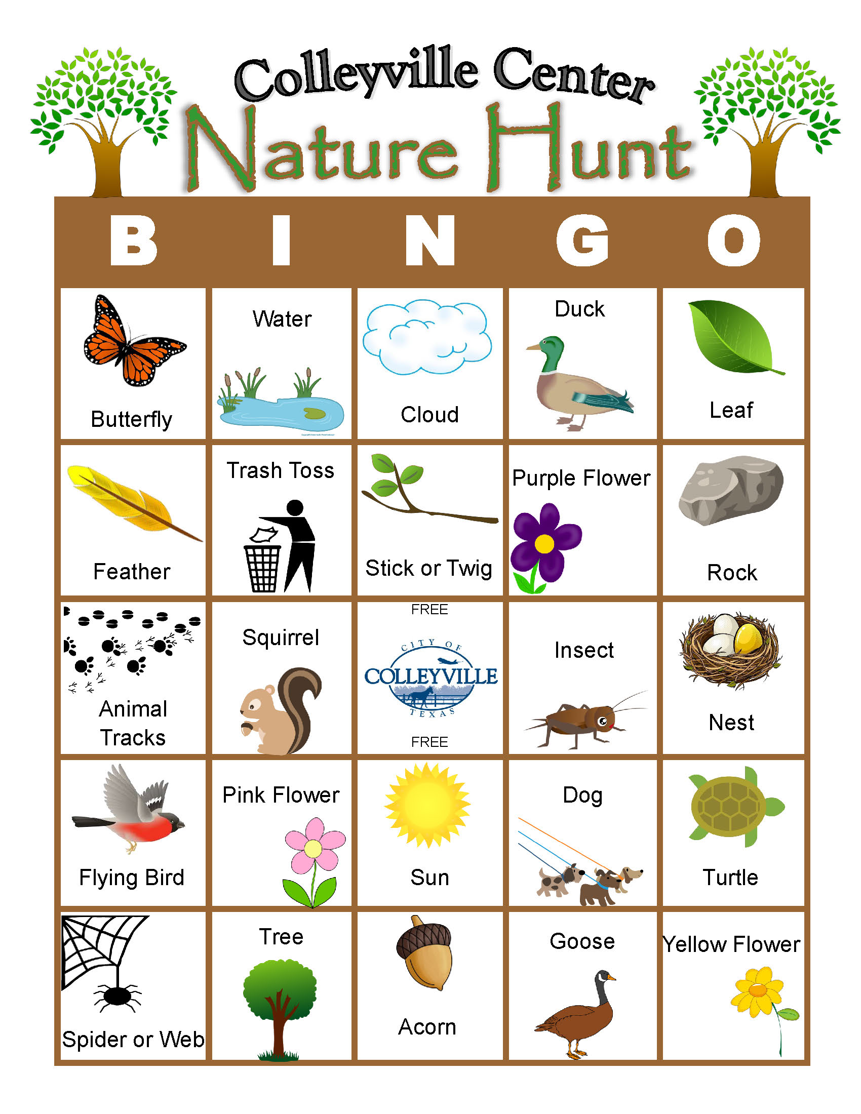 Colleyville Center Nature Hunt