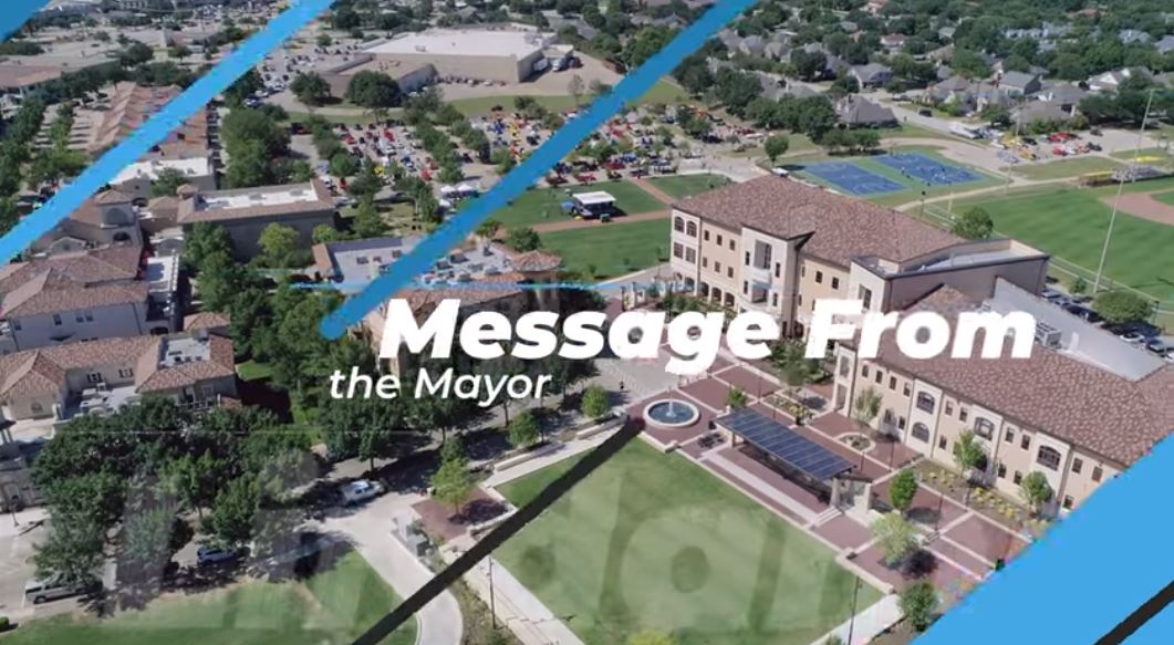 message from the mayor